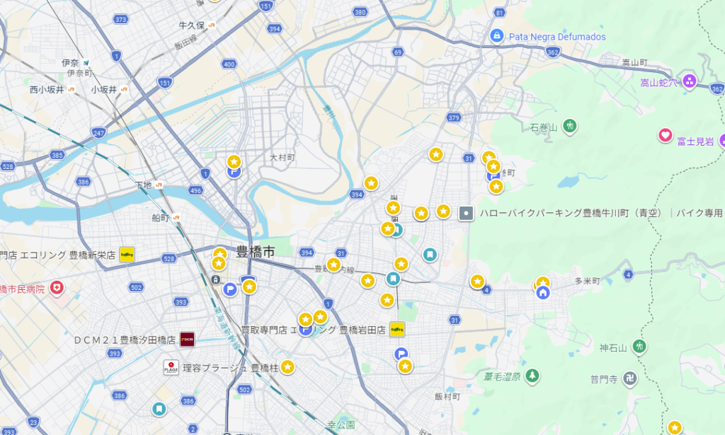 Googleマップ 豊橋市
