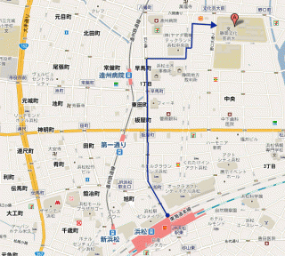 静岡文化芸術大学への道程　地図